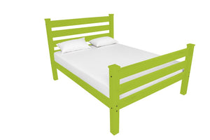 Lime Green Solid Wood Full Bed Frame