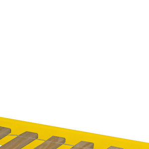 Yellow Twin Traditional Solid Wood Bunk Bed