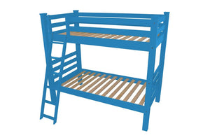 Blue Twin Solid Wood Bunk Bed