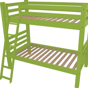 Green Twin Solid Wood Bunk Bed
