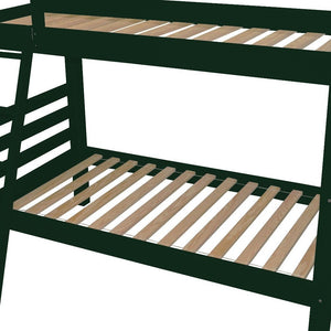 Green Queen Solid Wood Bunk Bed