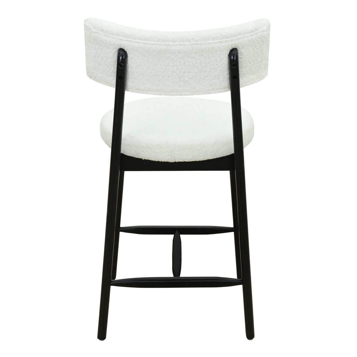 Mid Century Modern Counter Stools, Fabric Upholstered Chairs