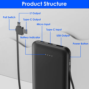 10,000mAh Portable Power Bank by DirectDeals