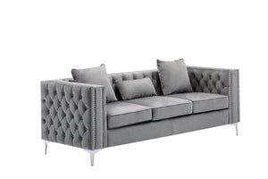 Lorreto - Velvet Fabric Living Room Set by Couch.com