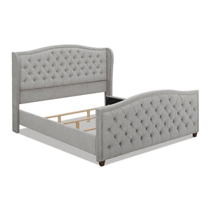 Marcella - Upholstered Shelter Headboard Bed Set by Couch.com