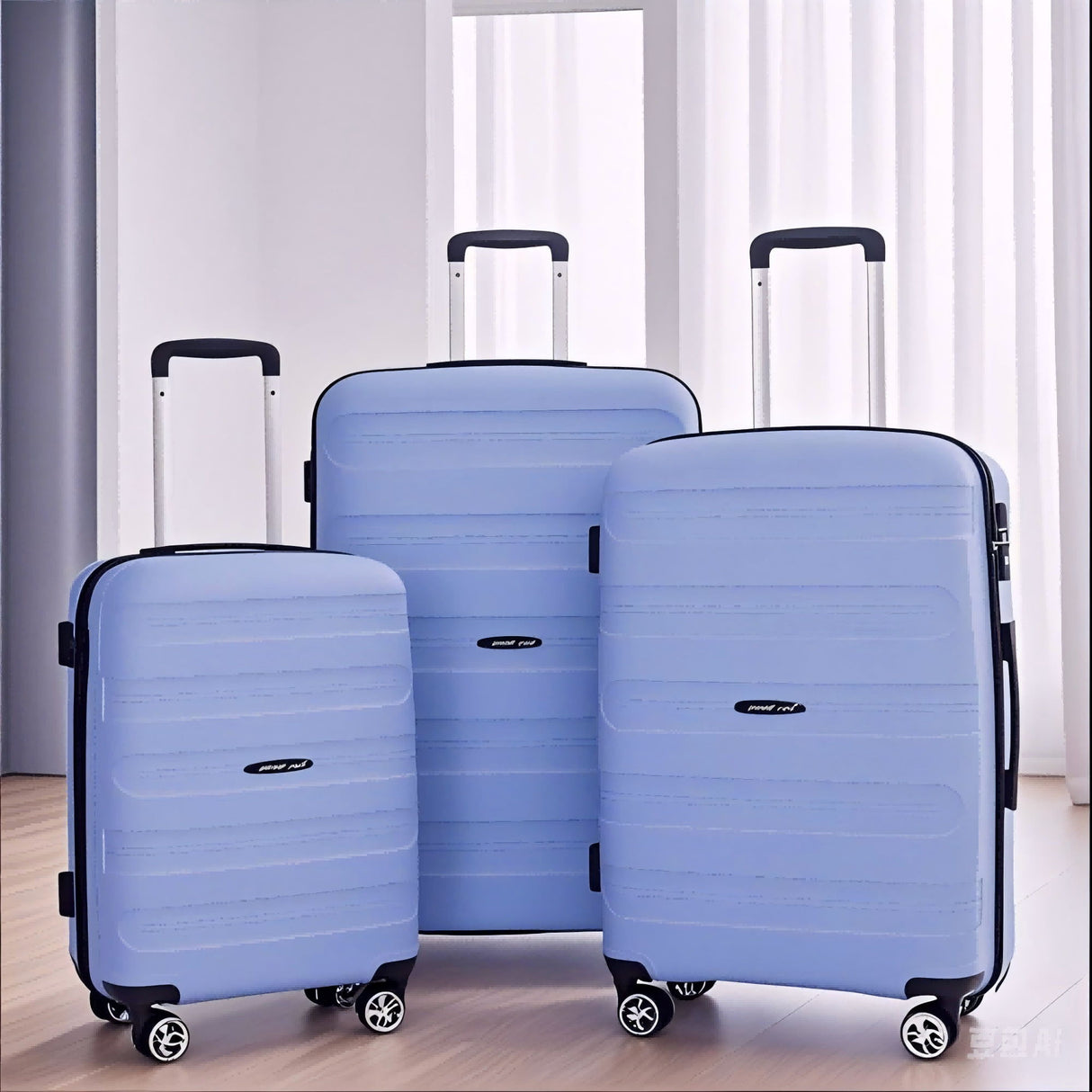 3 Piece Set Hardshell Suitcase Spinner Wheels by Couch.com