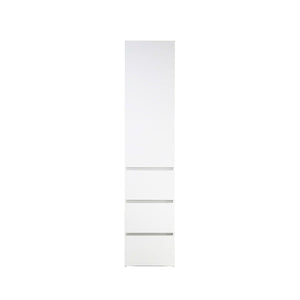 Elise - Slim Modular Closet Cabinet With Drawers - White