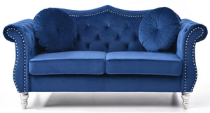 Stylish Flared Arm Loveseat by Couch.com