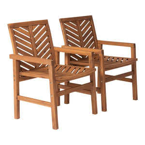 Modern 2 Piece Chevron Patio Chairs by Couch.com