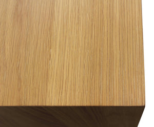 28" Natural Solid and Manufactured Wood Two Drawer Nightstand