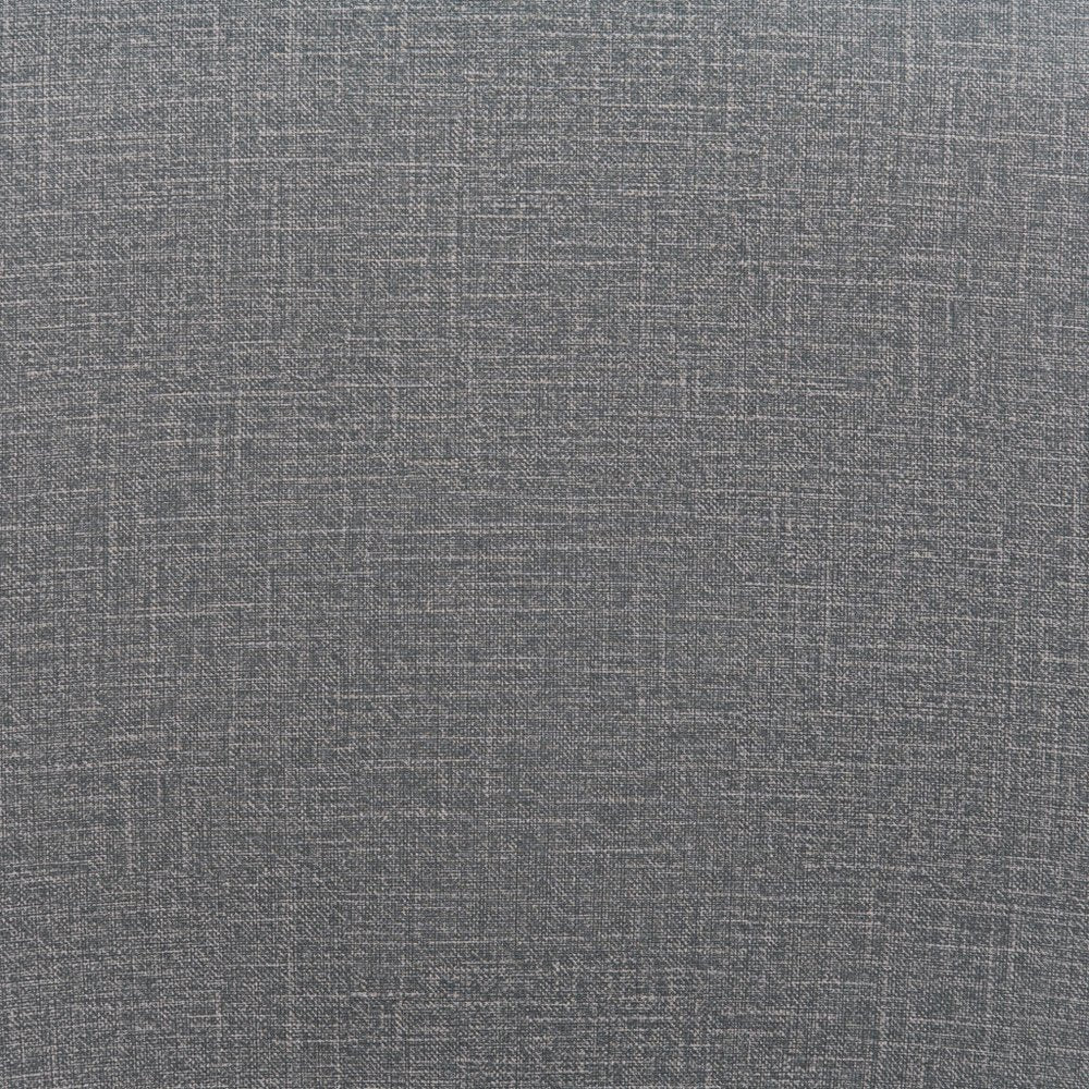 Set of Two 30" Slate Gray and Brown Faux Leather and Steel Bar Height Bar Chairs