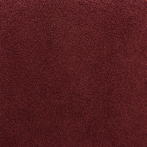 Set of Two 26" Red and Bronze Shearling and Steel Low Back Counter Height Bar Chairs