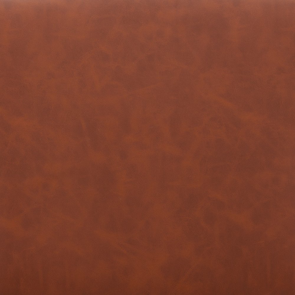 Set of Two 26" Brown And Black Faux Leather And Steel Counter Height Bar Chairs