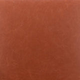 26" Brown And Black Faux Leather And Steel Counter Height Swivel Bar Chair