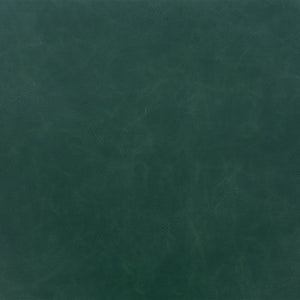 Set of Two 29" Green And Gold Faux Leather And Steel Bar Height Bar Chairs