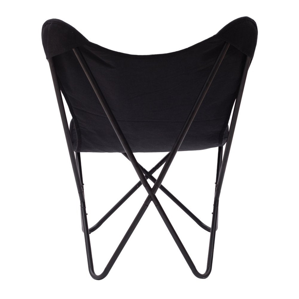 26" Black Tropical Butterfly Chair