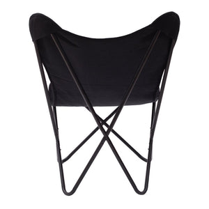 26" Black Tropical Butterfly Chair