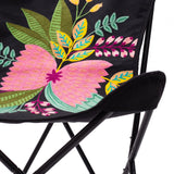 26" Black Tropical Butterfly Chair