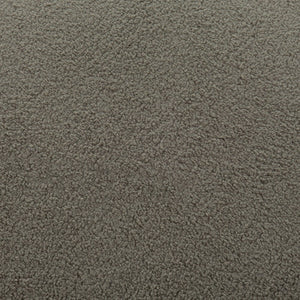 30" Khaki And Black Faux Shearling And Upholstered Slipper Chair