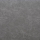 28" Gray And Gold Faux Leather And Faux Leather Swivel Arm Chair