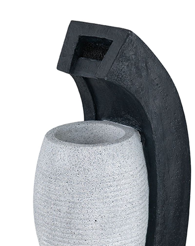 Water Fountain With Vase Design, Light And Pump
