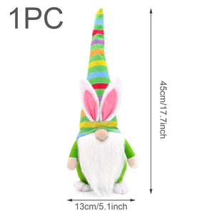 Easter Faceless Dwarf Holding Carrot Doll