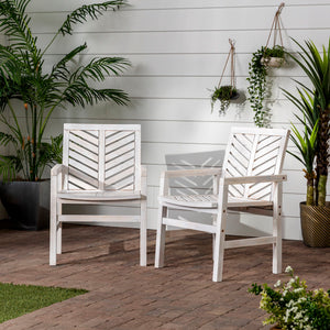 Modern 2 Piece Chevron Patio Chairs by Couch.com