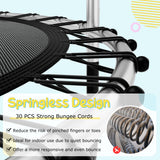 55 Inch Trampoline for Kids Toddler Mini Trampoline with Safety Enclosure Net-Blue