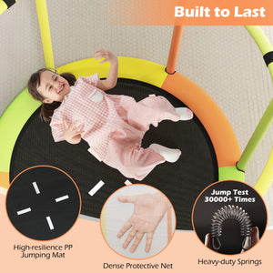 24" Round Patio Dining Table Weather-resistant Cast Aluminum Table-Bronze