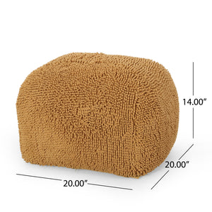 Spongy Microfiber Square Pouf Soft Seating by Couch.com
