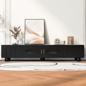 Modern TV Stand For TVs Up To 80", 2 Drawers And Cabinet by Couch.com
