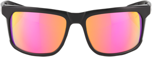 100% Hakan Sunglasses - Black - Purple Mirror 61036-001-72