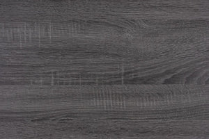 22" Black And Gray Wood Two Drawer Nightstand