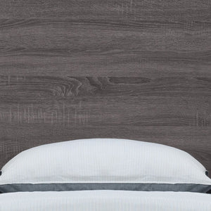 Black and Gray Wood Twin Bed Frame
