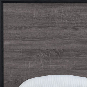 Black and Gray Wood Twin Bed Frame