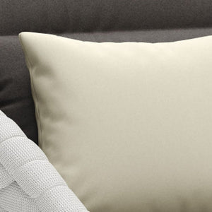 34" Gray And White Fabric Club Chair And Toss Pillow
