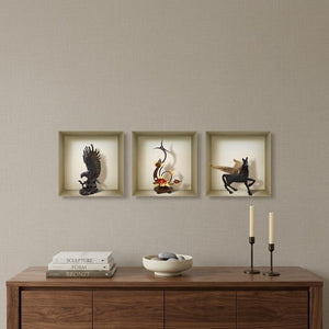 Set of Three Hag Faux Niche 3D Peel and Stick Wall Decals