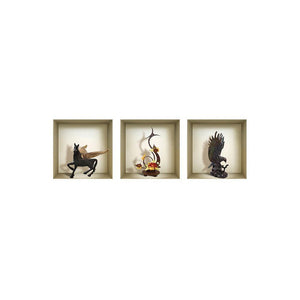 Set of Three Hag Faux Niche 3D Peel and Stick Wall Decals