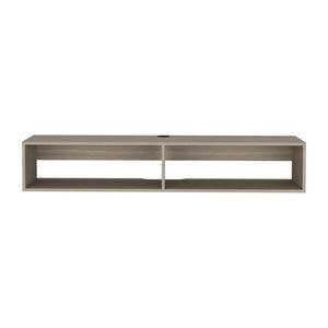 59" Beige Floating Mount TV Stand