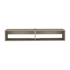 59" Beige Floating Mount TV Stand