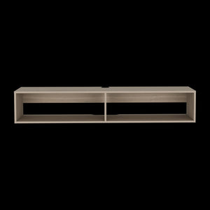 59" Beige Floating Mount TV Stand