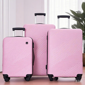 3 Piece Luggage Sets Lightweight Suitcase With Two Hooks, Spinner Wheels, by Couch.com