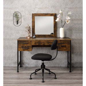 Juvanth - Rustic Vanity Desk Mirror - Oak