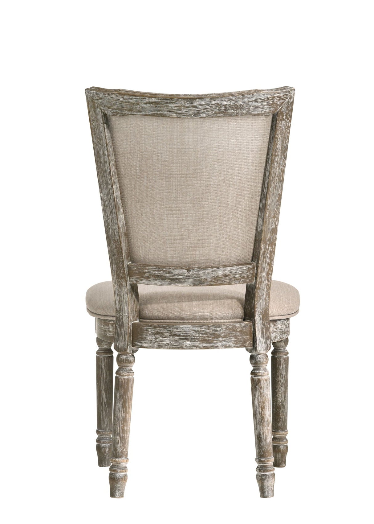 Gabrian Two Tone Reclaimed Side Chair Set of 2 - Beige / Gray