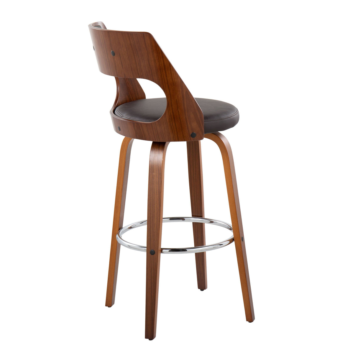 Cecina - Mid-Century Modern Barstool With Swivel (Set of 2) by Couch.com