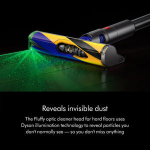 DYSON REFURBISHED VACUUM V12 DETECT SLIM CORDLESS STICK-YELLOW/IRON