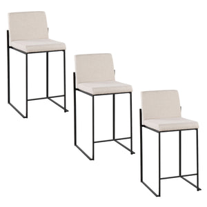 Fuji - Contemporary Modern Elegance, High Back Counter Stool by Couch.com