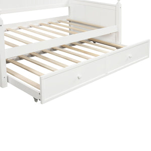 Twin Size Daybed & Twin Size Trundle - White by Couch.com