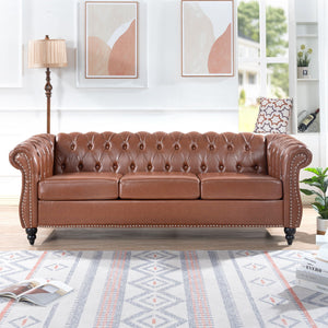 Rolled Arm Chesterfield 3 Seater Sofa by Couch.com