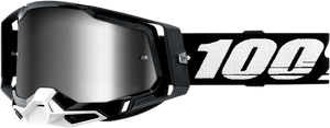 100% Racecraft 2 Goggles - Black - Silver Mirror 50010-00001